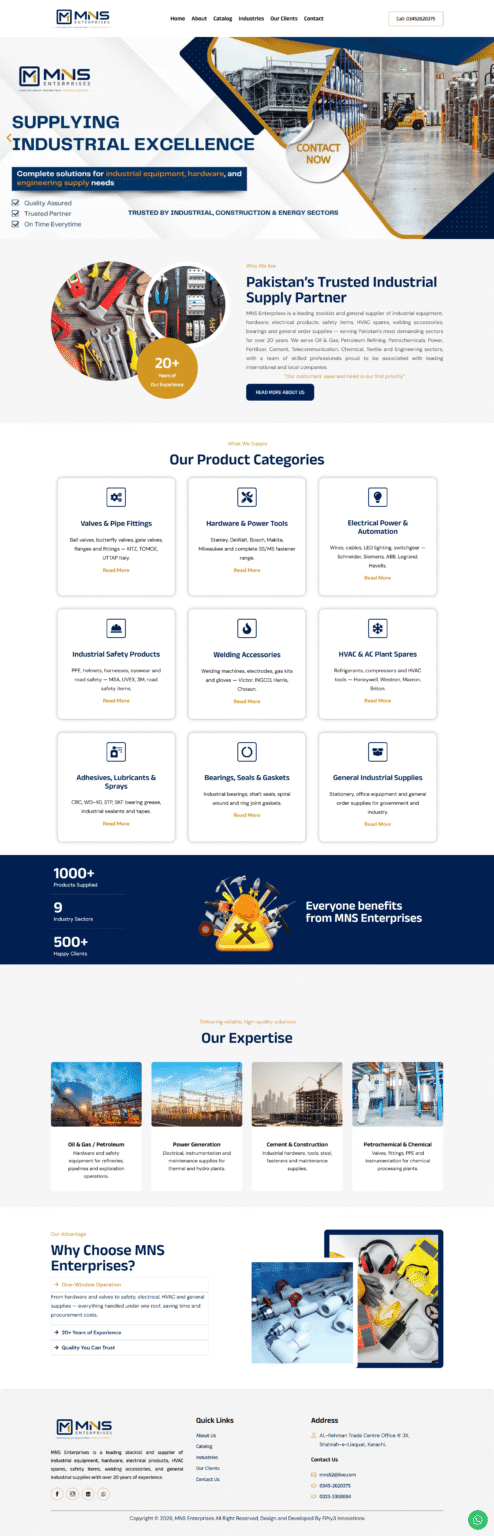 MNS Enterprises Business Website 2